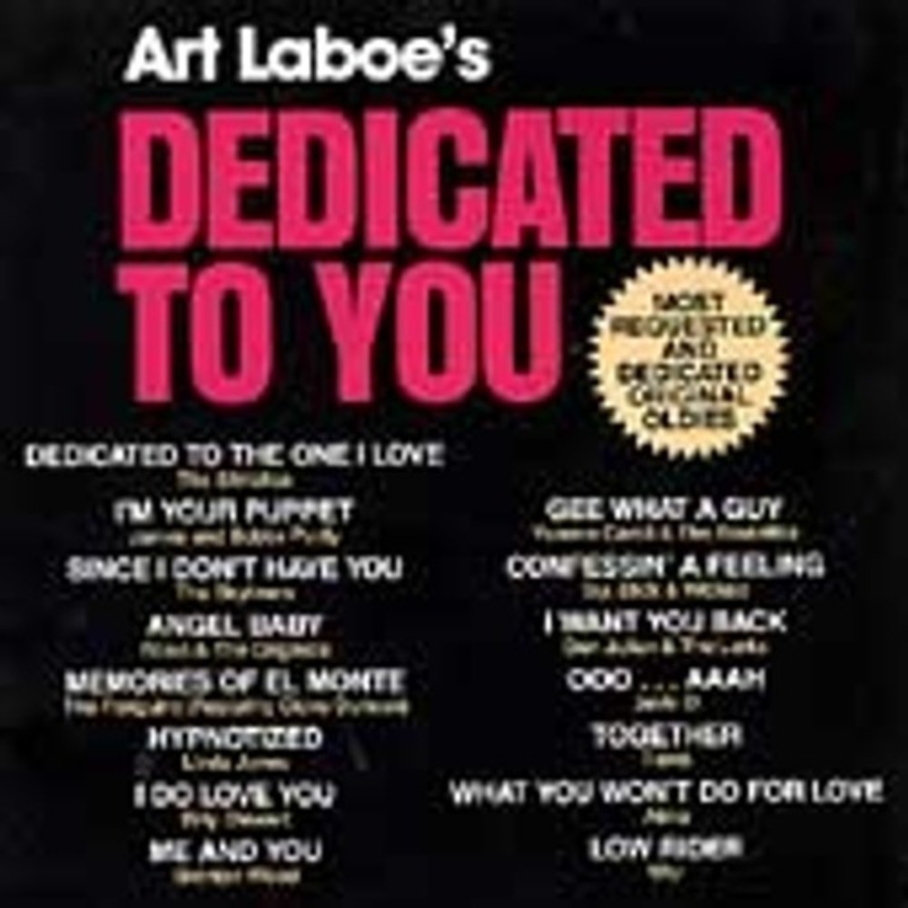 Art Laboe Dedicated to You Original Sound Various Artists CD 1991 Oldies Doo Wop